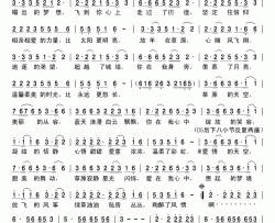 草原的天空王明版简谱-王明演唱-何双现/张天赋词曲