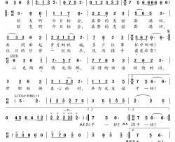 为友谊干杯简谱(歌词)-张大伟演唱-小弩曲谱