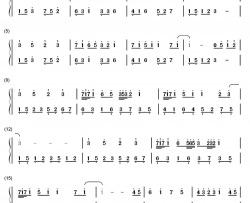 两个世界钢琴简谱-数字双手-张克帆