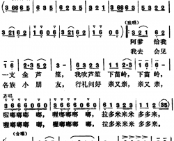 阿爹给我一支金芦笙简谱