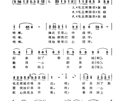 《毛主席语录》发给咱简谱-常留柱演唱
