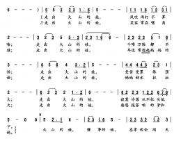 走出大山的娃 简谱-王福生词/董宏曲