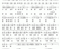 美丽的科尔沁姑娘简谱-步进来词/朱智忠曲齐峰-