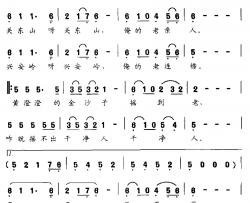 啊，关东山简谱-电视剧《闯关东前传》插曲