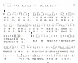 碧波丽影简谱-李红演唱-时夫宝/曹湘郴词曲