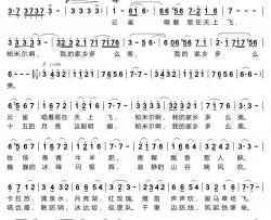 帕米尔，我的家乡多么美简谱(歌词)-殷秀梅演唱-谱友布林夏丹上传