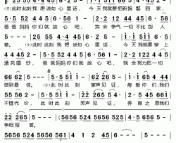 此时此刻简谱-陈永峰演唱-邢少英/胡旭东词曲