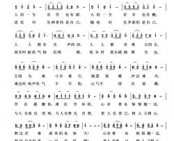 生活的歌简谱-吴世海曲谱