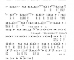 伤心的情歌伤心的我简谱