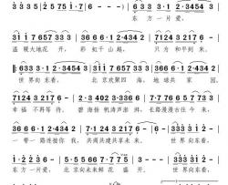 世界向东看简谱(歌词)-金婷婷演唱-momoliu曲谱