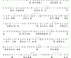 稻草人简谱(歌词)-佚名演唱-小叶歌曲谱