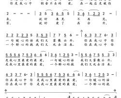你在我心中简谱-杜劲松词 范艺珊曲