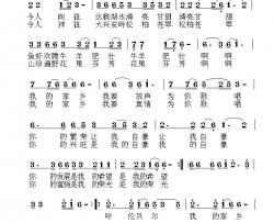 呼伦贝尔我的家乡简谱-思雨演唱