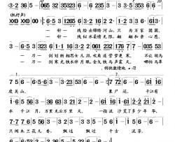 木兰花儿香简谱-张农科词/孟庆云曲王莉-