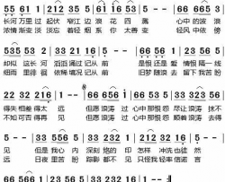 微小的沙粒简谱-郑少秋演唱