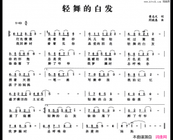 轻舞的白发简谱
