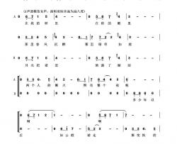 贝加尔湖畔简谱-二部合唱）（中国好声音版