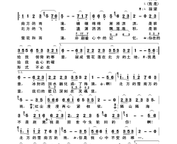 北方的雪南方的雨简谱-红陌演唱-季明达/轻云望月词曲