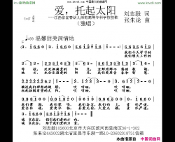 爱，托起太阳简谱