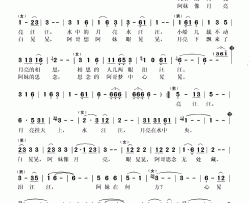 月亮情歌刘顶柱词黄志强曲简谱-黄志强演唱-刘顶柱/黄志强词曲