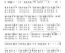 梦回天镇简谱-吕薇演唱-张剑扬/张亚东词曲