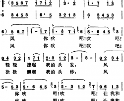 风，你吹吧简谱