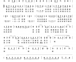 故乡简谱-刘一祯演唱-舒成坤/何在词曲