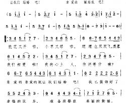 我们结婚吧简谱-颂今 词曲