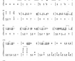 孤单心事钢琴简谱-数字双手-蓝又时