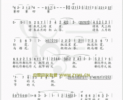 火把节的火把完整版简谱-雷佳演唱