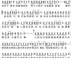 七秒的爱简谱-弦子演唱-李明霖/李明霖词曲