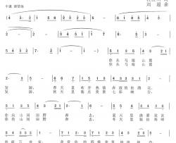 美丽的珠江源简谱-杜红川词 刘超曲