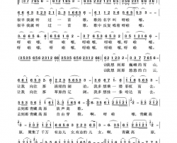 青藏高原呀拉嗦草原歌曲100首简谱-李小琴演唱-王月旺/许森林词曲
