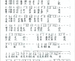 祝福你，亲爱的祖国简谱-胡平演唱-萧思林樊章保/樊章保词曲