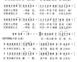 中国女孩简谱-陈斌词 颂今曲陈思思-