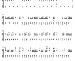 狮子座 钢琴简谱-数字双手- 曾轶可