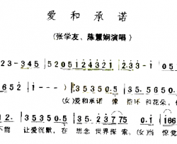 爱与承诺简谱-张学友演唱