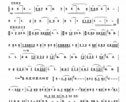 康定情歌、情深谊长、我爱你塞北的雪歌改曲串烧简谱