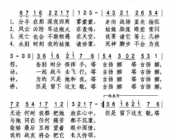 塔吉扬娜苏联电影《诺曼底-涅曼》插曲简谱