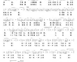 叫一声大哥简谱-周巨卿词/李平曲