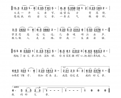 想起老父亲简谱-焦响演唱-焦响、淡漠/淡漠、焦响词曲
