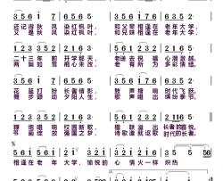 相逢在老年大学简谱