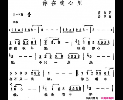 你在我心里邓丽君演唱金曲简谱