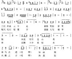 向往云南简谱-曾洪光词/吴永俊曲