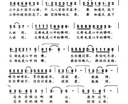陪陪父母简谱-斯兰演唱-王和泉、雷远生词曲