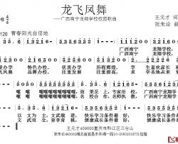 龙飞凤舞简谱-王元才词 张朱论曲