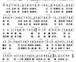 创新赢世界 创业赢未来简谱-林春雨词/张传义曲