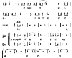 仇不报，心不甘歌剧《江姐》选曲简谱