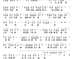 走好人生这盘棋电视剧《刘老根3》主题曲简谱-赵本山演唱-张海利/杨柏森词曲