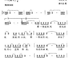小屋的蜡烛郭文策词郝士达曲小屋的蜡烛郭文策词 郝士达曲简谱